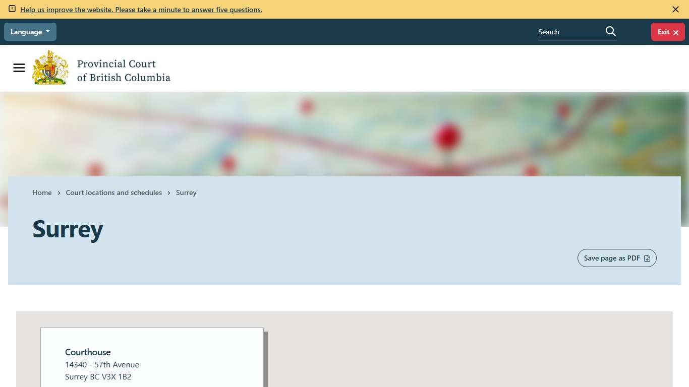 Surrey | Provincial Court of British Columbia